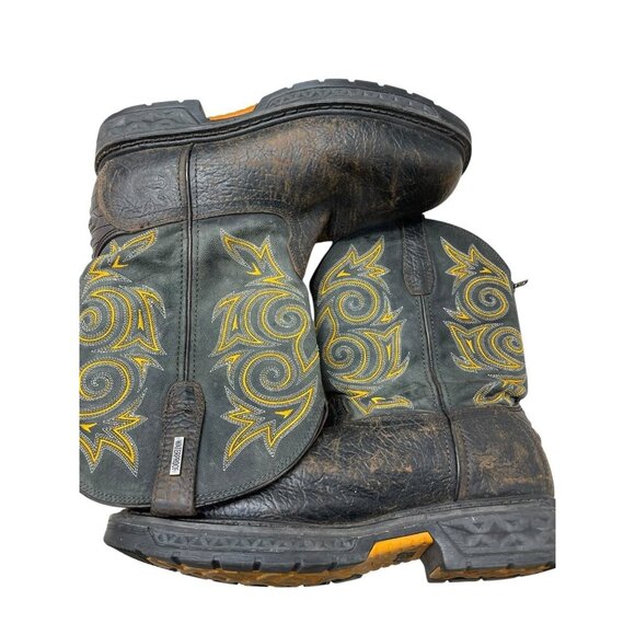 Georgia Boot Men's Carbo-Tec LT Waterproof Pull On Work Boot Steel Toe US10 Wide - Picture 9 of 12